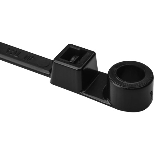 Attache de c&acirc;ble &agrave; vis, Longueur 12-2/5", R&eacute;sistance &agrave; la traction 50 lb, Noir Cantin et fils