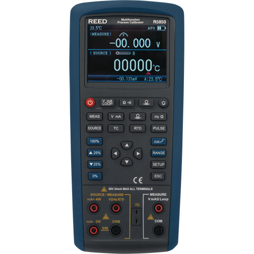 Multifunction Process Calibrator, Without Data Logging, Portable, 5 Processes Cantin et fils