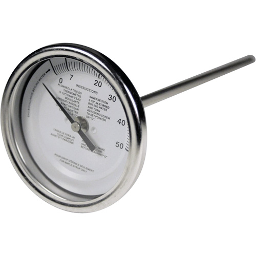 5" Maple Syrup Stem Thermometer, Contact, Analogue Cantin et fils
