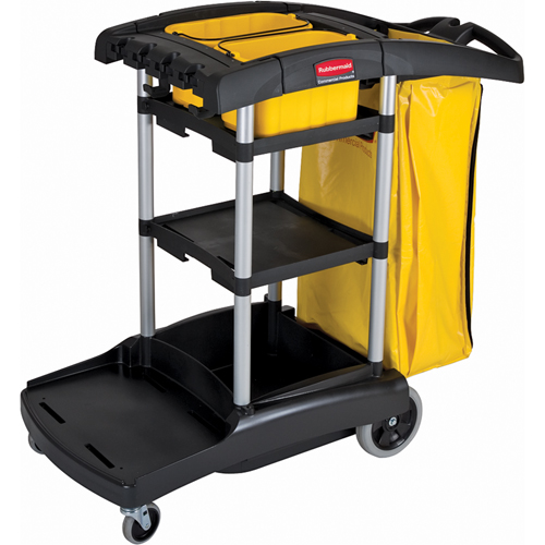 High Capacity Cleaning Carts With Bins Cantin et fils