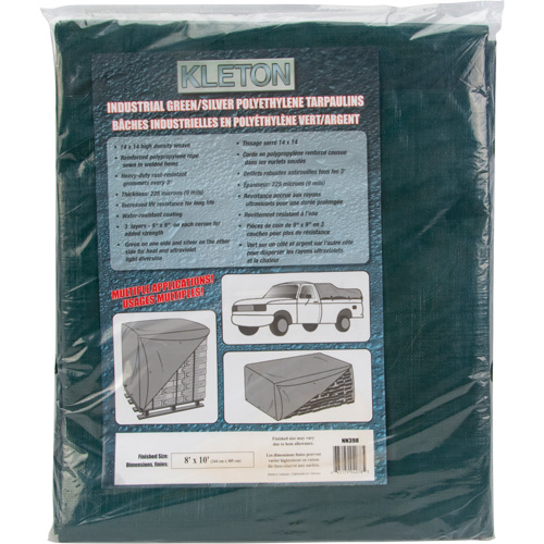 Tarp, Heavy-Duty, Green, 10' x 8' x 9 mils Cantin et fils