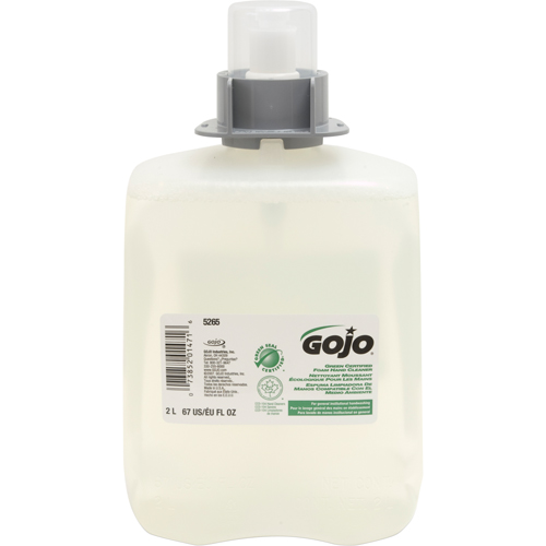 FMX-20 Green Certified Hand Soap, Foam, 2 L, Unscented Cantin et fils