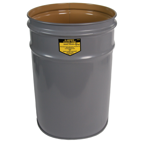 Cease-Fire&reg; Grey Smoking Receptacle Drum Cantin et fils