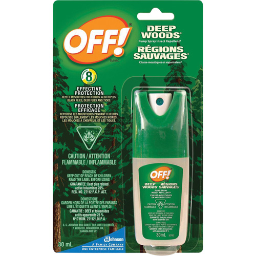 Insectifuge Off! R&eacute;gions sauvages, DEET &agrave; 25 %, Vaporisateur, 30 ml Cantin et fils