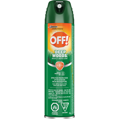 OFF! Deep Woods&reg; Insect Repellent, 25% DEET, Aerosol, 230 g Cantin et fils