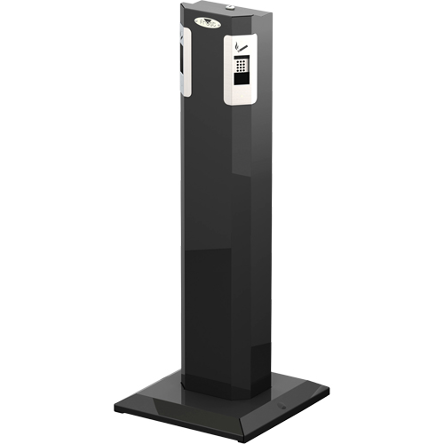 Pedestal Ashtray, Free-Standing, Metal, 1.6 US gal. Capacity, 41-1/2" Height Cantin et fils