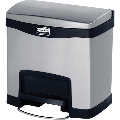 Contenant &agrave; d&eacute;chets Slim Jim , Acier inoxydable, Capacit&eacute; 4 gal. US Cantin et fils