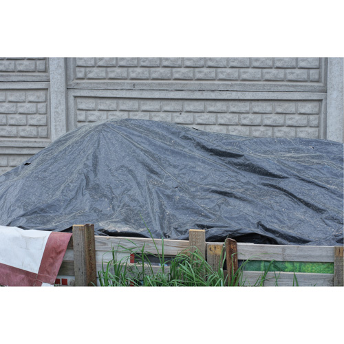 Tarp, Light Industrial Duty, Black, 6' x 8' x 8 mils Cantin et fils