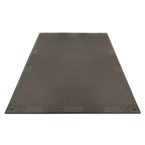Medium-Duty Ground Protection, 4' x 8', Fiberglass/Polypropylene, Textured, Black Cantin et fils