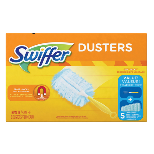 Duster Kit, Slip On Style, Microfibre, 5" L x 3-1/2" W Cantin et fils