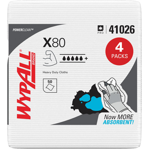 Essuie-tout X80, Robuste, 12-1/2" lo x 12" la Cantin et fils