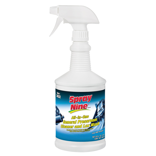 Spray Nine&reg; General Pressroom Cleaner, 946 ml, Trigger Bottle Cantin et fils