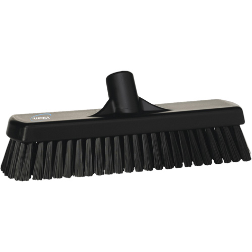 Balai-brosse pour planchers et mur, Crins Ferme, 12", Polyester, Noir Cantin et fils