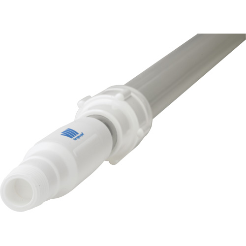 Handle, Broom/Scraper/Squeegee, White, Telescopic, 62" - 113" L Cantin et fils