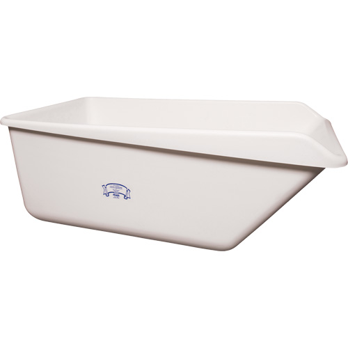 Angled Dump Tub, Plastic, White Cantin et fils