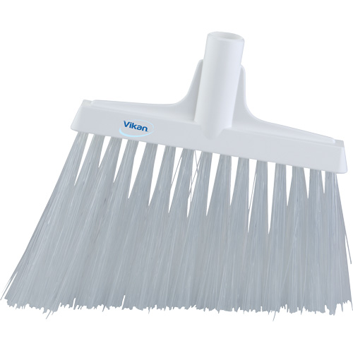 Angle Broom Head, X-Coarse Bristles, 12", Polyester, White Cantin et fils