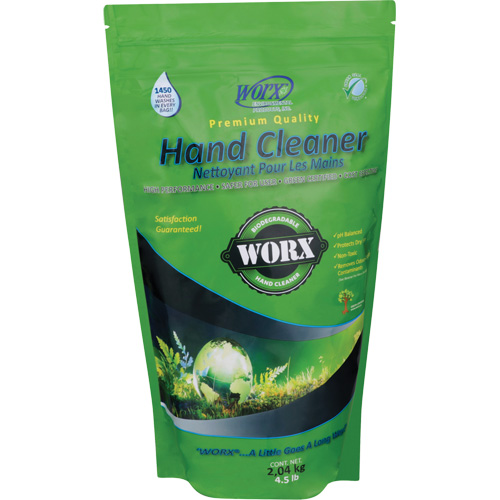 Nettoyant pour les mains biod&eacute;gradable, Poudre, 4,5 lb, Pochette, Sans parfum Cantin et fils