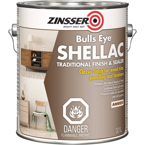 Scellant &agrave; la gomme-laque Zinsser Bulls Eye, Ambr&eacute;e, 3,7 L Cantin et fils