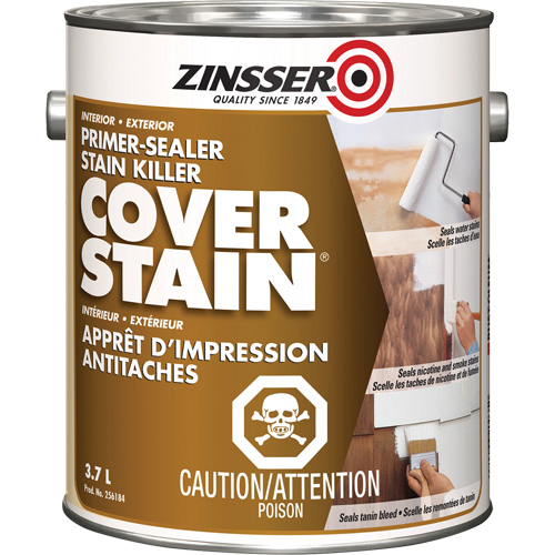 Cover Stain&reg; Oil-Base Primer Sealer, 3.7 L, Gallon, White Cantin et fils