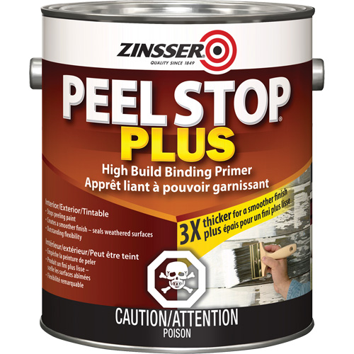 Peel Stop&reg; Plus High Build Binding Primer, 3.78 L, Gallon, White Cantin et fils