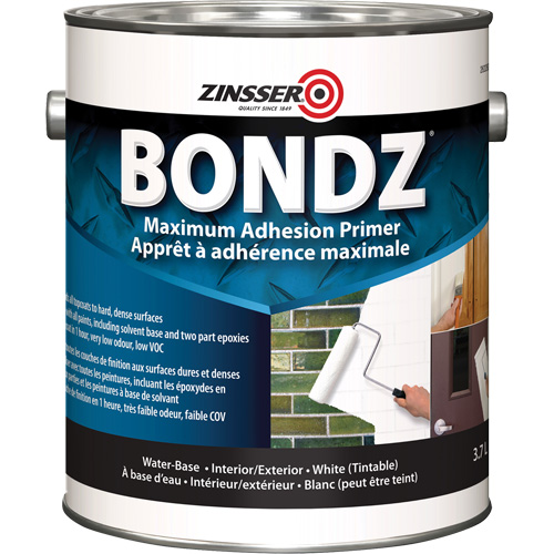 Bondz&reg; Maximum Adhesion Primer, 3.78 L, Gallon, White Cantin et fils