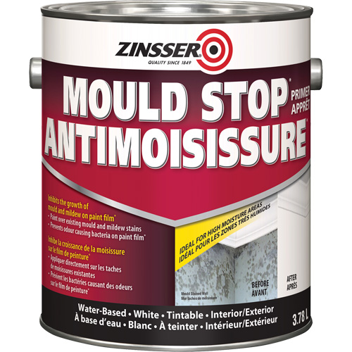Mold Stop Primer, 3.78 L, Gallon, White Cantin et fils