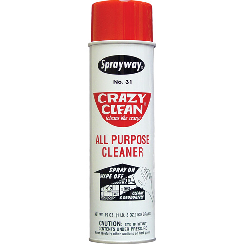 Crazy Clean&reg; All Purpose Cleaner, 20 oz., Aerosol Can Cantin et fils