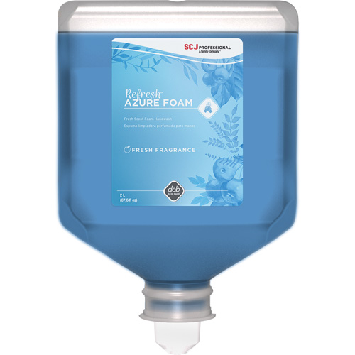 Savon &agrave; mains Refresh Azure, Mousse, 2 L, Parfum&eacute; Cantin et fils