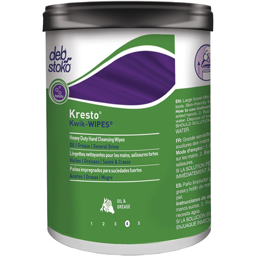 Serviettes Kresto Kwik-Wipes, 70 lingettes, 12" x 10" Cantin et fils
