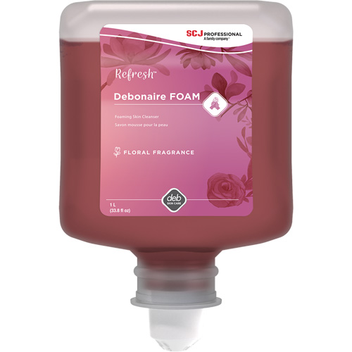 Refresh Debonaire Hand Soap, Foam, 1 L, Scented Cantin et fils