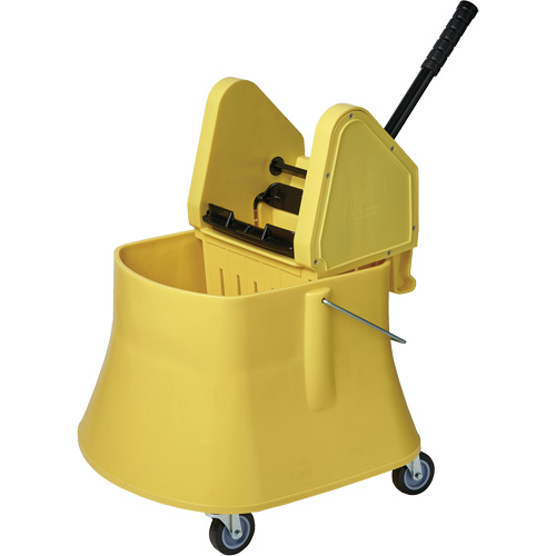 Champ Bucket & Wringer Combo, Down Press, 10 US Gal.(40 Quart), Yellow Cantin et fils