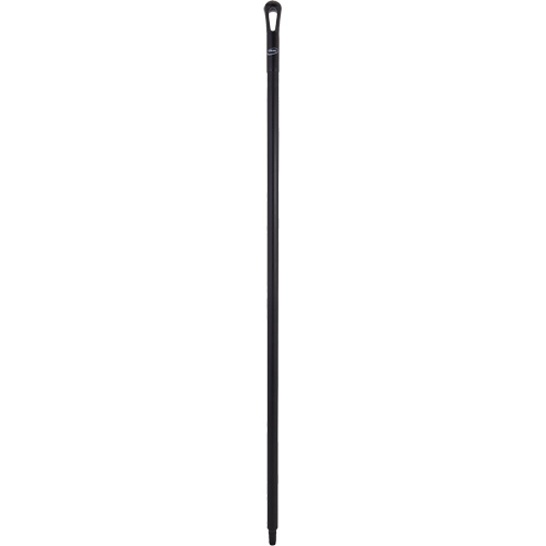 Ultra Hygiene Handle, Broom/Brush/Scraper/Squeegee, Black, Ergonomic, 59" L Cantin et fils