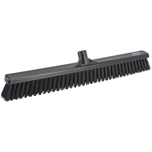T&ecirc;te de balai-brosse &agrave; soies combin&eacute;es, Crins Cors&eacute;/Fin, 24", Polyester, Noir Cantin et fils
