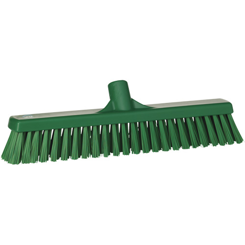 T&ecirc;te de balai-brosse &agrave; soies combin&eacute;es, Crins Cors&eacute;/Fin, 16-1/2", Polyester, Vert Cantin et fils