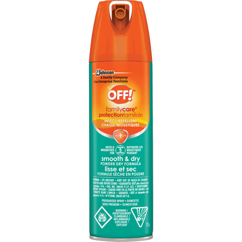 OFF! FamilyCare&reg; Smooth & Dry Insect Repellent, 15% DEET, Aerosol, 113 g Cantin et fils