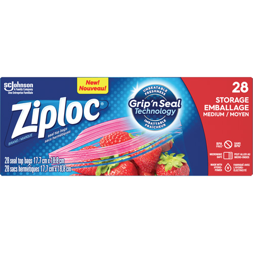 Sacs d'emballage Ziploc Cantin et fils