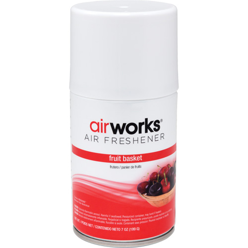 AirWorks&reg; Metered Air Fresheners, Fruit Basket, Aerosol Can Cantin et fils