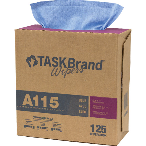 Chiffons &agrave; haut rendement A115 TaskBrand, Robuste, 16-3/4" lo x 12" la Cantin et fils