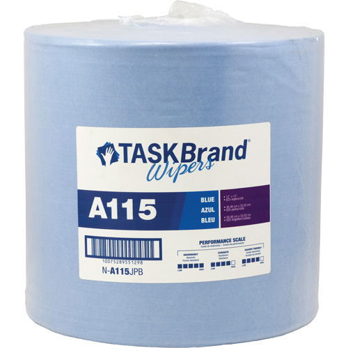 Chiffons &agrave; haut rendement A115 TaskBrand, Robuste, 13" lo x 12" la Cantin et fils