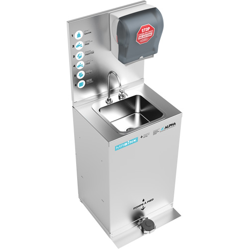 Poste de nettoyage des mains portable MRSink Cantin et fils