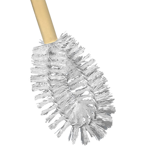 Brosse &agrave; cuvettes HD &agrave; broche torsad&eacute;e, 20" l, Soies Polypropyl&egrave;ne, Jaune Cantin et fils