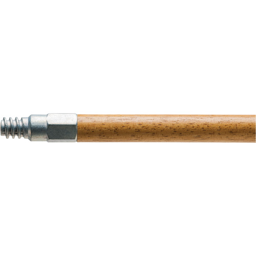Manche en bois avec embout en m&eacute;tal, Bois, Pointe Filetage ACME, 1-1/8" dia, 60" lo Cantin et fils