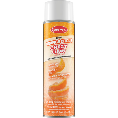 Orange Citrus Crazy Clean, 19 fl. oz., Aerosol Can Cantin et fils