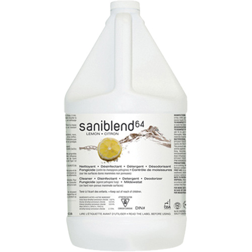 SaniBlend 64 Disinfectant Cleaner, 4 L, Jug Cantin et fils