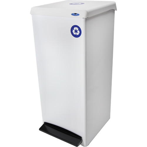 Poubelle &agrave; commande au pied, Acier, 25 gal. US Cantin et fils