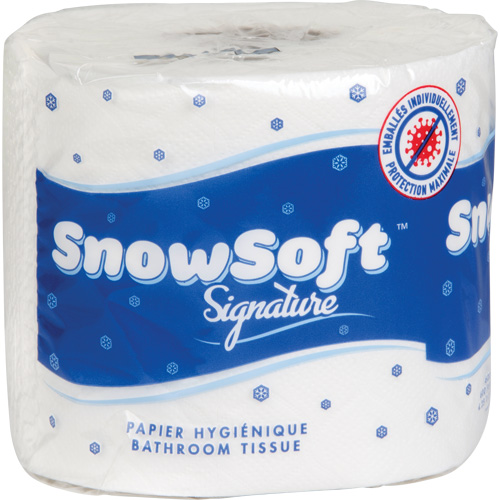 Snow Soft Premium Toilet Paper, 2 Ply, 600 Sheets/Roll, 145' Length, White Cantin et fils