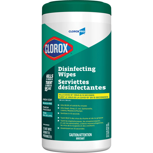 Lingettes d&eacute;sinfectantes, 75 lingettes Cantin et fils