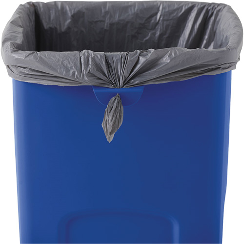 Conteneur de recyclage carr&eacute; Untouchable, Vrac, Plastique, 23 gal. US Cantin et fils