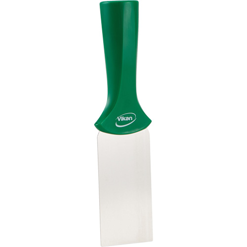 Grattoir en acier inoxydable avec poign&eacute;e montable sur manche, Vert, 2" la x 8" lo Cantin et fils
