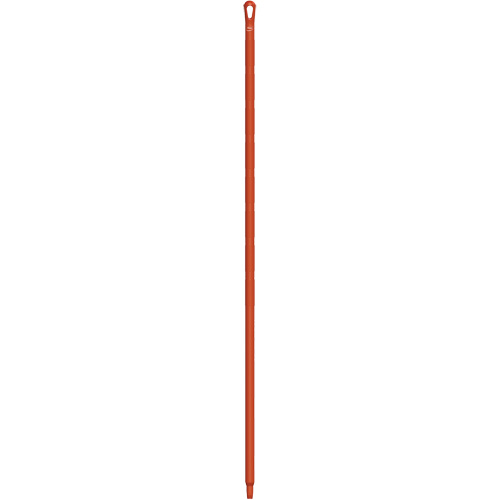 Ultra Hygiene Handle, Broom/Brush/Pad Holder/Scraper/Squeegee, Red, Ergonomic, 67" L Cantin et fils